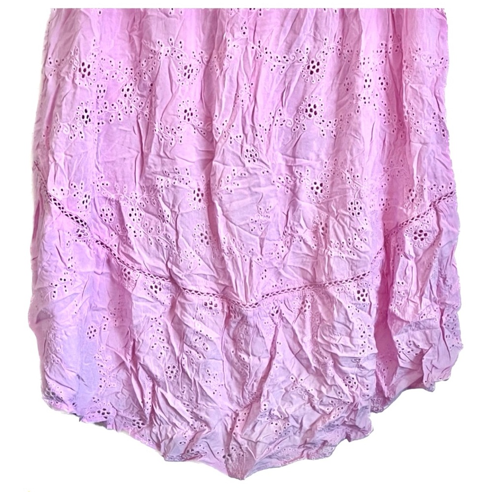 🆕Young Fabulous & Broke Elena Faux Wrap High-low Eyelet Skirt size Large - Picture 11 of 16